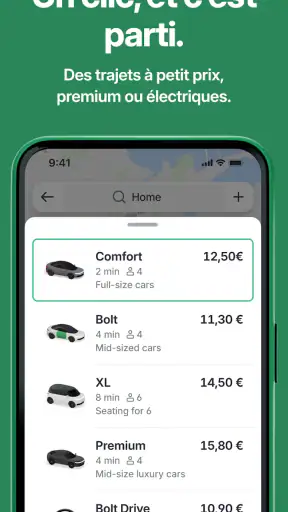 Bolt : Demandez un Trajet 24/7