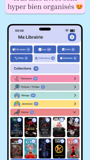 Book Nova : Suivi de Lecture