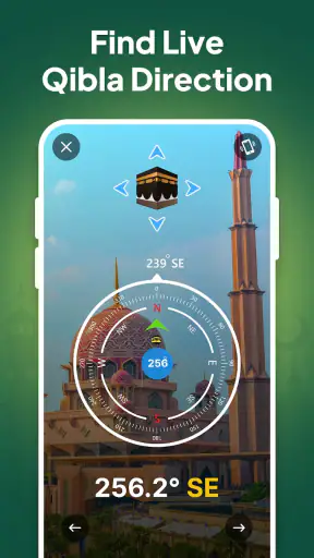 Boussole Qibla-Qibla Direction