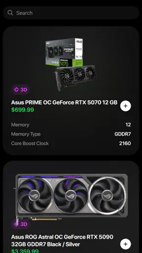 BuildCores: 3D Part Picker PC