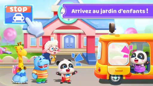 Bus Scolaire de Bébé Panda