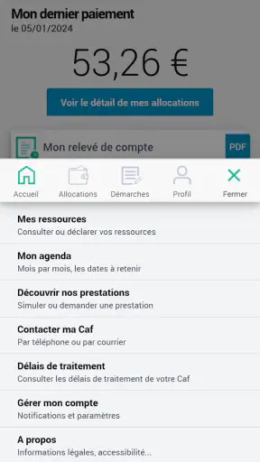 Caf - Mon Compte