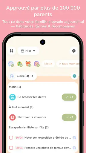 Plan corvées: Family Rewards