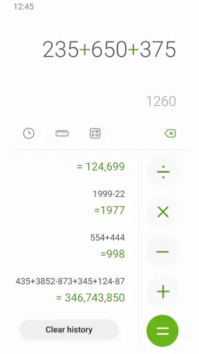 Calculatrice de Samsung