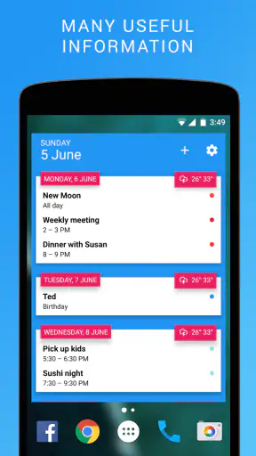 Calendar Widget: Agenda - Beau