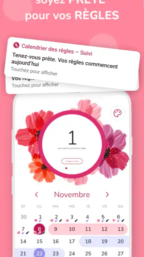 Calendrier des règles – Suivi