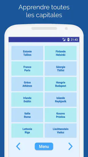 Capitales des pays: Quiz monde