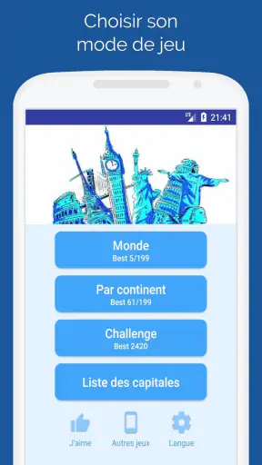 Capitales des pays: Quiz monde