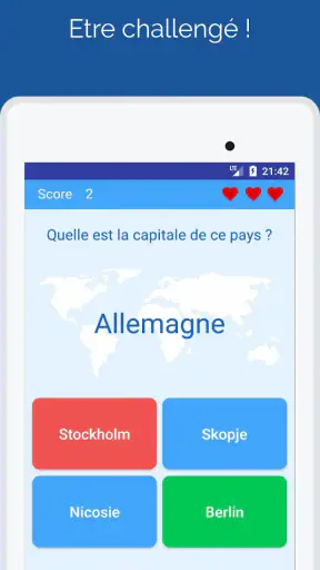 Capitales des pays: Quiz monde