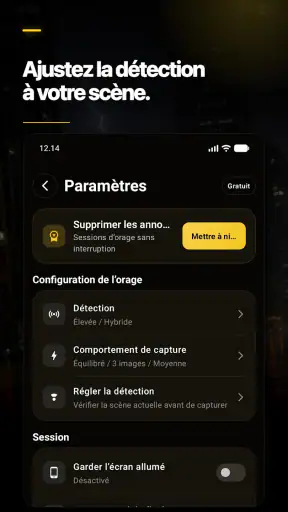Capture Foudre - Lumière