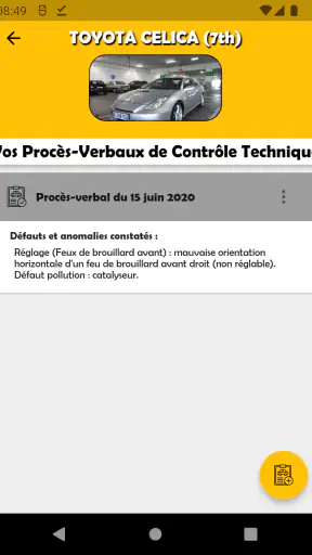 Carnet Entretien pour Voitures