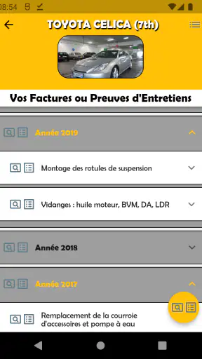 Carnet Entretien pour Voitures
