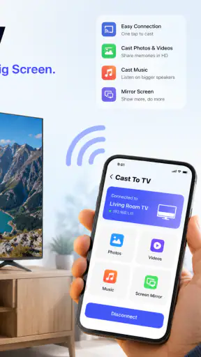 Cast to TV: Screen Mirroring