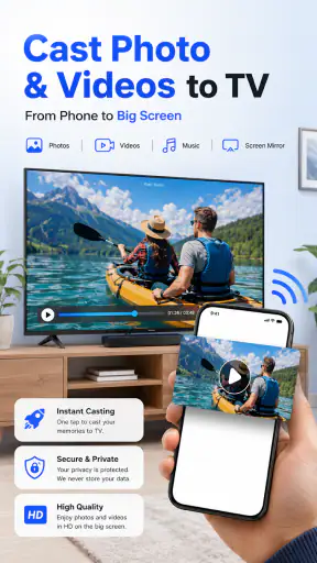 Cast to TV: Screen Mirroring