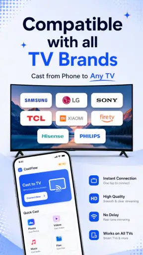 Cast to TV: Screen Mirroring