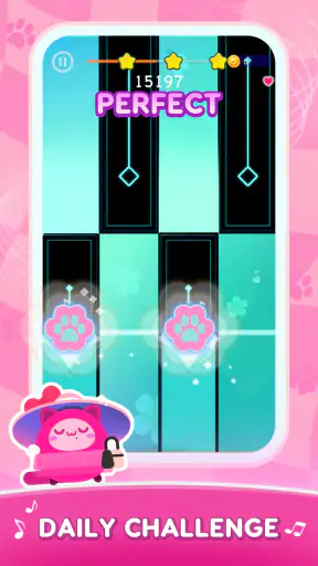 Cat Cute Tiles: Jeux de piano