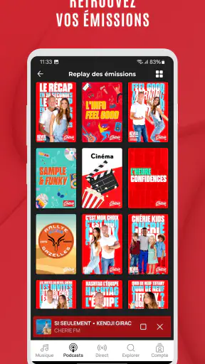 Chérie FM : Radios & Podcasts