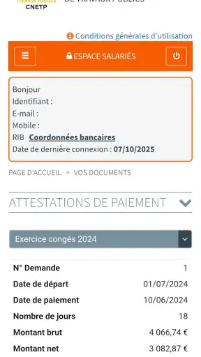 CNETP Salarié