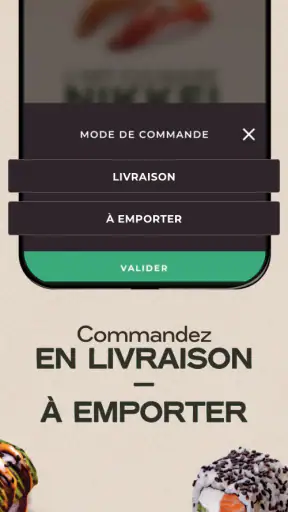 Côté Sushi, livraison de repas