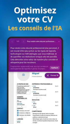 Créer un CV - Curriculum Vitae