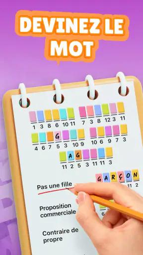 Crostic－Devinez les Mots Mélés