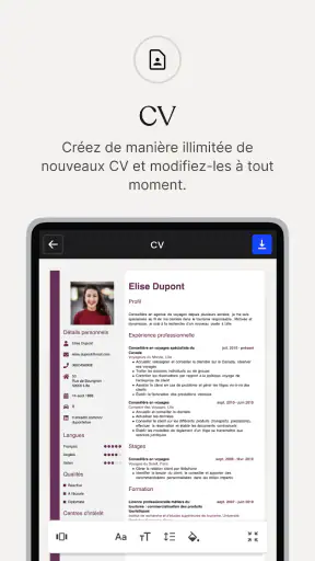 CV.fr : CV designer en ligne