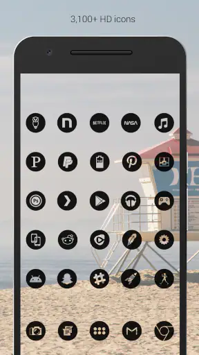 Dark Void Pro - Black Icons