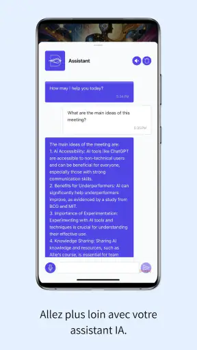 Dicte: Assistant IA réunions