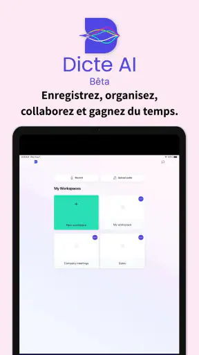 Dicte: Assistant IA réunions