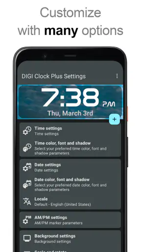 DIGI Clock Widget Plus