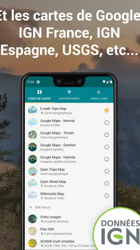 E-walk - GPS de randonnée