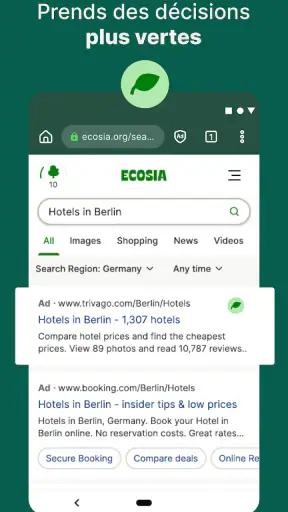 Ecosia : Navigateur Écologique
