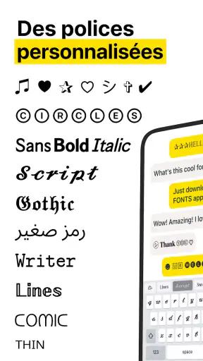 Ecriture Police Clavier Fonts