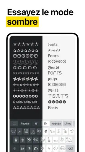 Ecriture Police Clavier Fonts