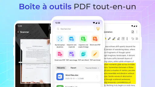 Éditeur PDF et Scanner