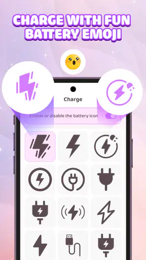 Emoji Battery Icon Customize