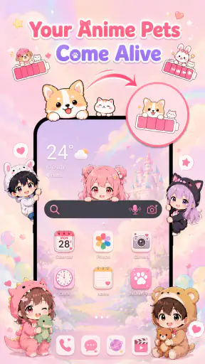 Emoji Battery & Shimeji Pets