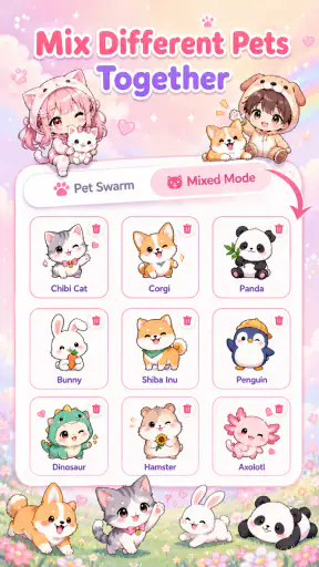 Emoji Battery & Shimeji Pets