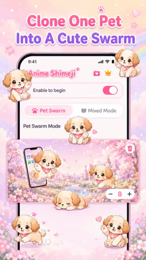 Emoji Battery & Shimeji Pets
