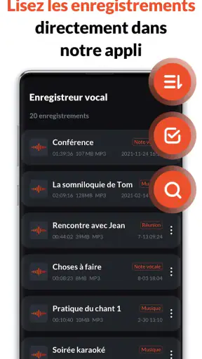 Enregistreur Vocal & Audio