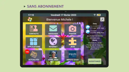 Facilotab Lanceur Appli Senior