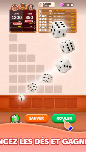 Farkle Lancer de Dés