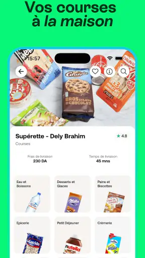 Fast: Livraison repas, courses
