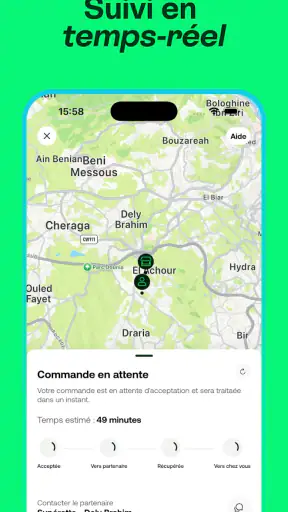 Fast: Livraison repas, courses