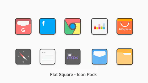Flat Square - Icon Pack