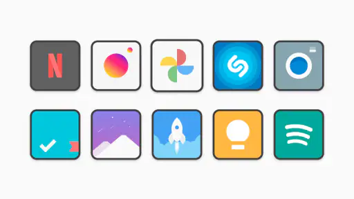 Flat Square - Icon Pack