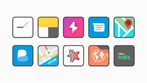 Flat Square - Icon Pack