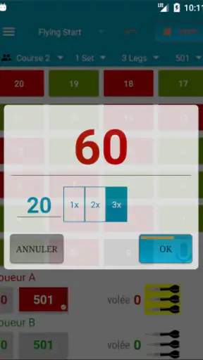 Fléchettes - Score