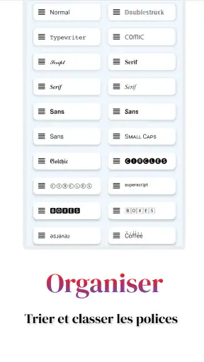 Fonts Aa - Polices clavier