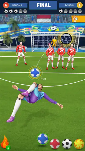 Jeu de but de football